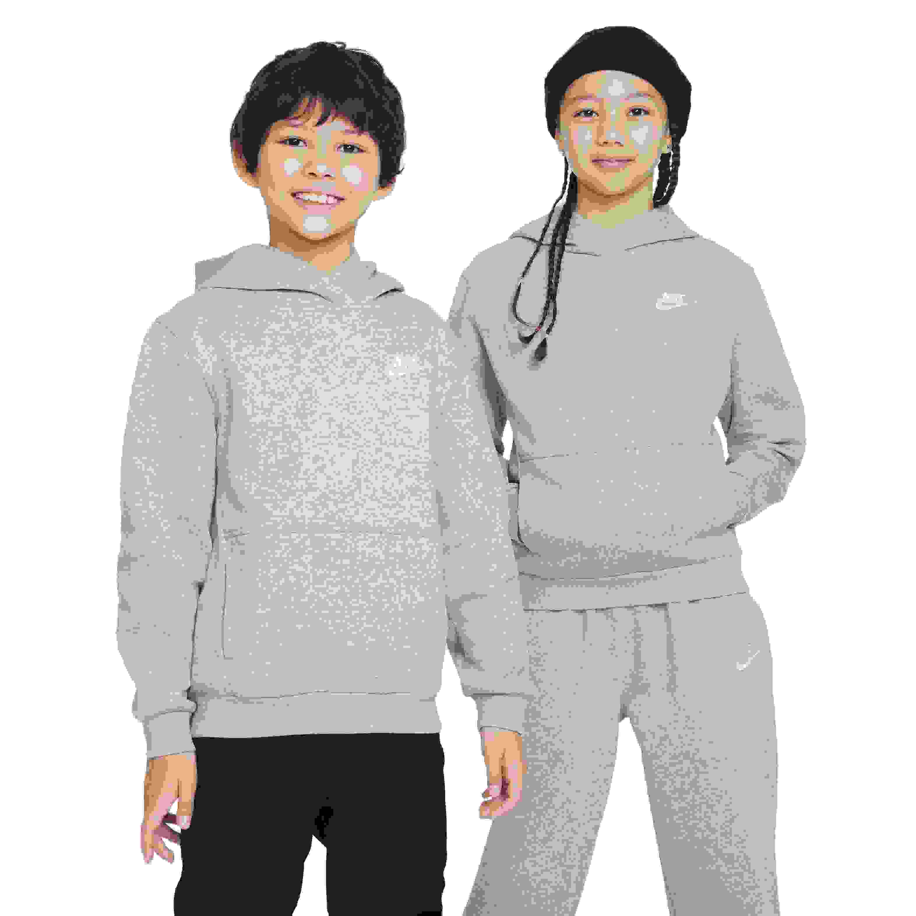 Nike Sportswear Club Fleece LBR Big Kids' Grey Hoodie